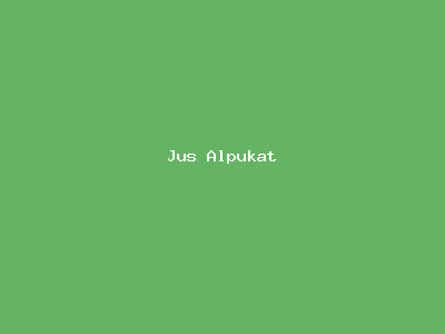 Jus Alpukat